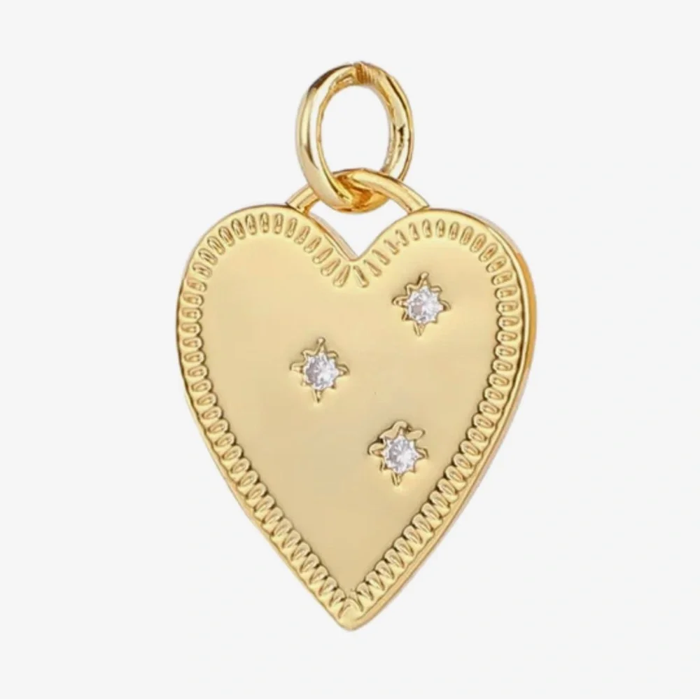 18k Diamond Heart Pendant - Picture 6 of 7